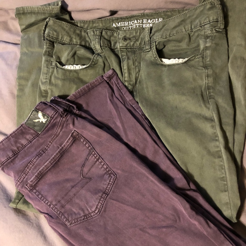 2 pairs American Eagle Jeggings
